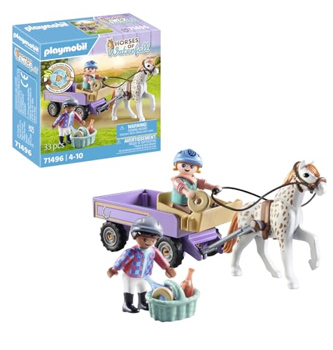 Playmobil Horses of Waterfall 71496 (Jogos de Sociedade) PLAYMOBIL - Brinquedos - cavalo, caminhada, piquenique, bolachas