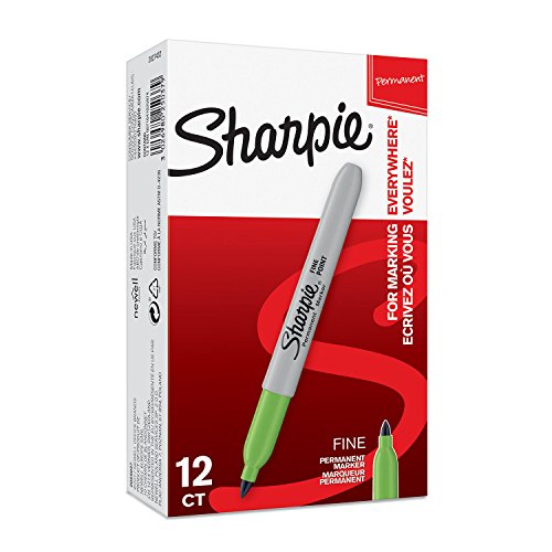 Canetas de Feltro SHARPIE Permanente (12 Un) Newell Rubbermaid - Marcadores e marcadores de texto - caneta, feltro, permanente