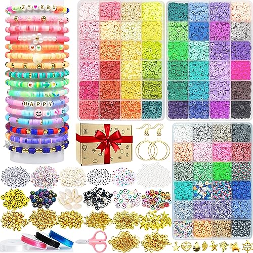 Conjunto de Contas para Fabrico de Pulseiras 72 Cores (11520 Un - 6 mm) Pmbqifay - Enfeites e acabamentos - conjunto, contas, pulseiras, 72 cores, 6 mm