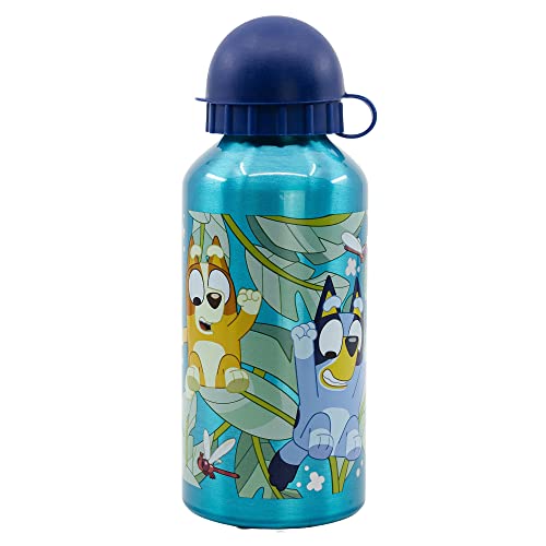 Garrafa STOR Bluey (Alumínio - Azul - 8.5 x 9) Stor - Garrafas de água - alumínio, azul, compacto, fácil de limpar