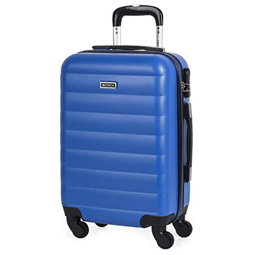 Mala de Viagem Grande ITACA Rígida com 4 Rodas (Cabine - 30 L - Azul) ITACA - Malas - rígida, 4 rodas, 30 L, azul