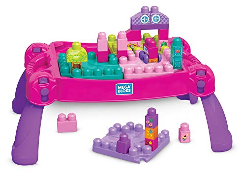 Jogo de Construção MEGA BLOKS Ffg22 (Idade Mínima: 12 meses) MEGA - Brinquedos - construção, peças gigantes, coloridas, mesa de aprendizagem