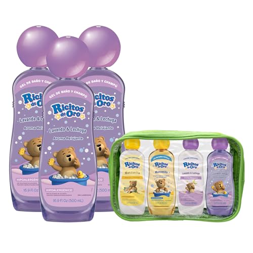 Gel de Banho e Champô RICITOS DE OURO 2 em 1 (500ml) Laboratorios Grisi - Banho e corpo - gel, banho, champô, ricítos de ouro, 2 em 1, hipoalergénico