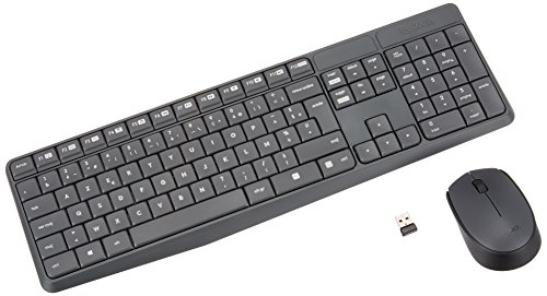 Teclado LOGITECH MK235 (Wireless - Layout Francês - Teclado Numérico) Logitech - Conjuntos de acessórios de computador - wireless, layout francês, teclado numérico