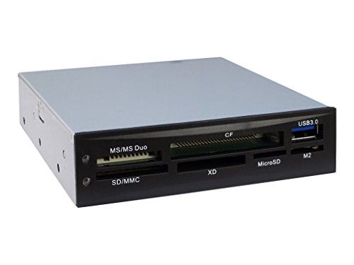 Leitor de cartões INTER-TECH CI-01 em Preto Inter-Tech - Leitores de cartão de memória - cartao de memoria, usb 3.0, universal, cf, mmc