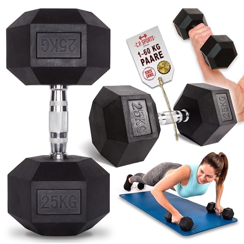 Mancuerna Hexagonal C.P. SPORTS (1-60 Kg) C.P. Sports - Levantamento de peso - hexagonal, 1-60 kg