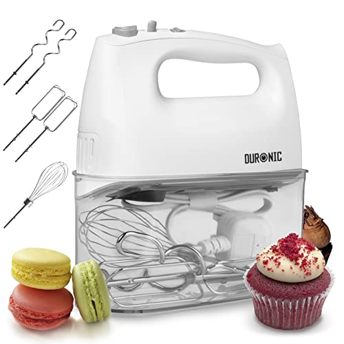 Batedeira DURONIC HM4/W (400 W - 3 velocidades) Duronic - Batedeiras e liquidificadores - 400 W, 3 velocidades, pegas ergonómicas, cabo 1,2 m