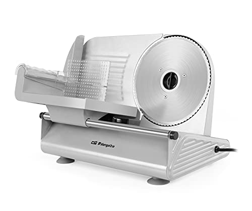 Máquina de Corte em Fatias ORBEGOZO MS 4570 (150 W) Orbegozo - Fatiadoras de frios - 150 W, aço inoxidável, corte em fatias