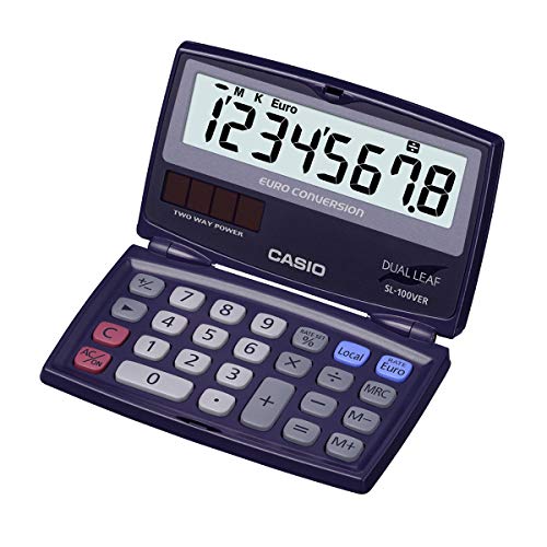 Calculadora de Secretária Casio SL-100VER | Azul Casio - Calculadoras - calculadora, secretária, casio, sl-100ver, azul