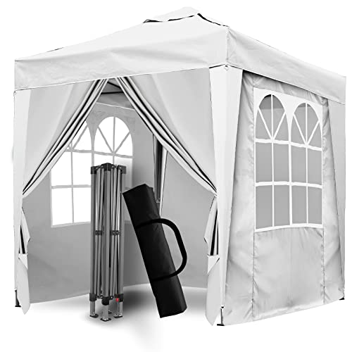 Pérgola Desmontável com Pesos 2X2M Branco SANHENG Sanheng - Móveis de exterior - desmontável, 2x2m, branco, sanheng