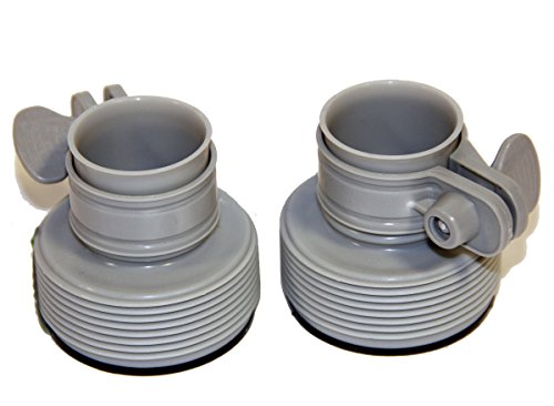 Adaptador de válvula para piscina INTEX 10722-2 INTEX - Acessórios para piscina e spa - 2 adaptadores, piscina tubular, desmontável, pvc