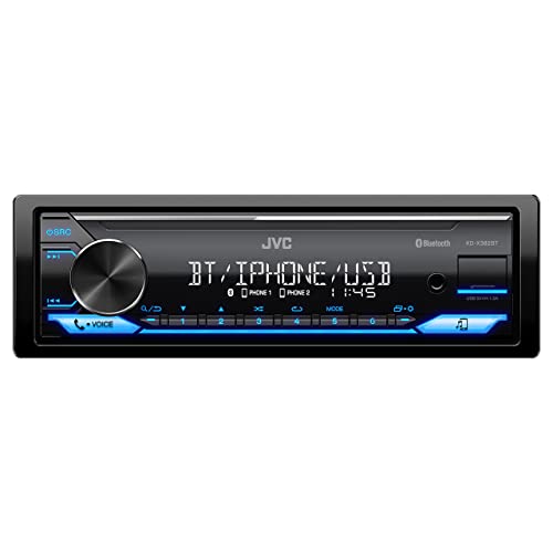 Autorrádio JVC KD-X382BT (Azul - Bluetooth) JVC - Aparelhos de áudio e vídeo para veículos e sistemas de painel - bluetooth, azul, universal, 1 coluna, 50 W