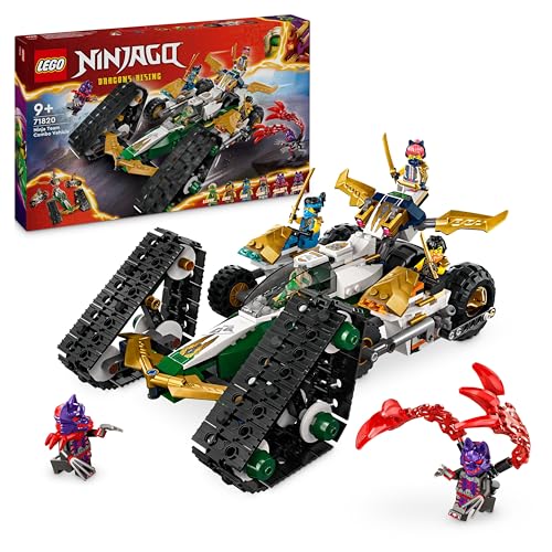 LEGO Ninjago - Vehículo Combinado do Equipe Ninja (Idade Mínima: 9) LEGO - Blocos de encaixe - lego ninjago, veículo combinado, equipe ninja, motoss, planeador, todoterroren