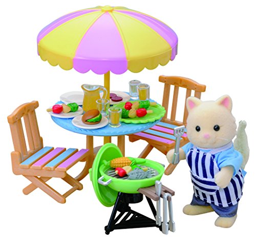 Conjunto de bonecos de brincar SYLVANIAN FAMILIES 4869 SYLVANIAN FAMILIES - Conjuntos de brinquedos - conjunto, bonecos, brincar, gato, avental, barbecue