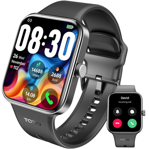 Smartwatch TOZO S4 (Bluetooth - Silicona - Preto) TOZO - Óculos inteligentes - 