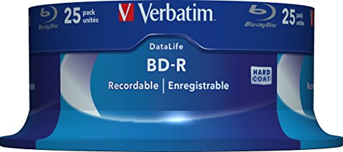 Disco Blu-Ray Virgem VERBATIM Datalife 6x BD-R 25 GB Verbatim - Mídias vazias - 25 GB, BD-R, 6x, datalife