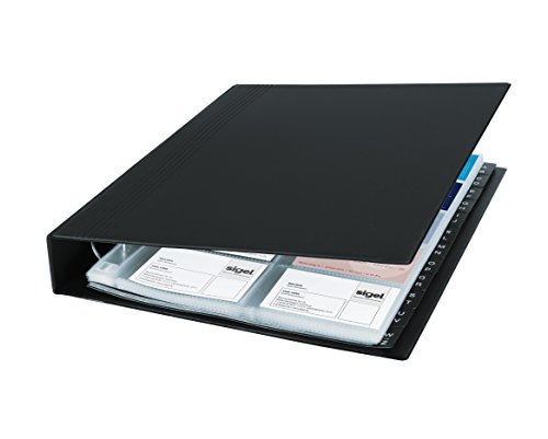 Portefólio SIGEL VZ301 (Preto - PVC e Poliéster) Sigel - Arquivamento e organização - preto, pvc, poliéster