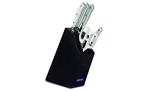 Conjunto de Faca e Tesouras TACO Arcos Branco Arcos - Conjuntos de utensílios de cozinha - faca, tesouras, aço inoxidável, 4 peças