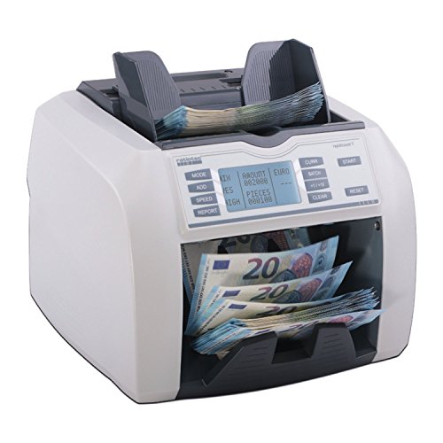 Contador de Notas FELLOWES RapidCount T200 Cinzento ratiotec - Contadores de moedas e notas - 800000 notas, 1000 folhas/minuto, função automática, detecção de folhas soltas
