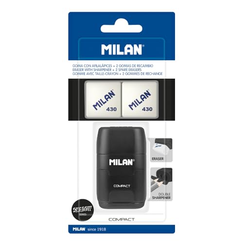 Milan Compact Shadow Lister para Cigarros (Recondicionado Como Novo) FACTIS, S.A. - Acessórios de fumar - cigarros, preto, plástico, 15 cm
