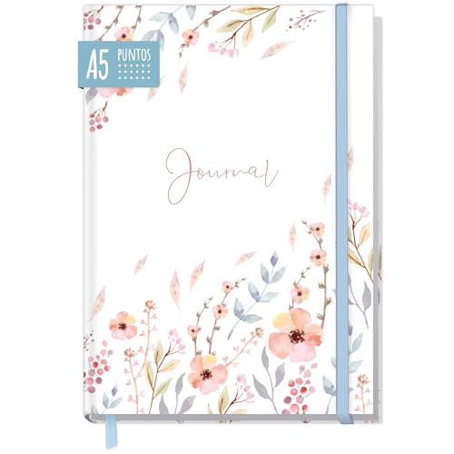 Caderno PAPERYOU Sweet Flowers (A5 - 14.8x21cm) Häfft-Verlag - Cadernos e bloco de notas - capa flexível, 14.8x21cm, papel interior 90g/m, sem ácido