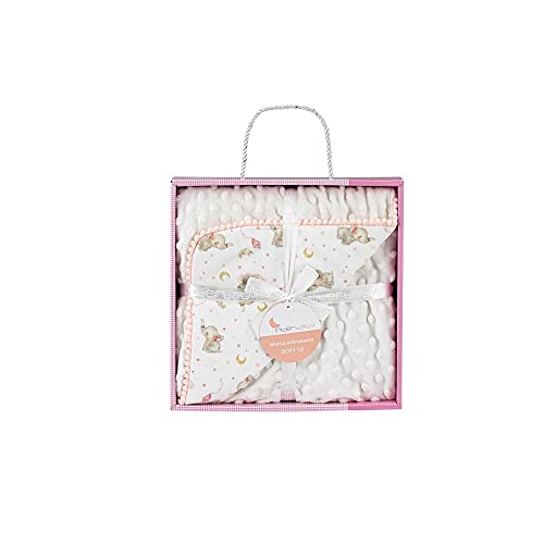 Manta de Encaixe INTERBABY Rosa (80 x 100 cm) Interbaby - Cobertores - manta, encaixe, rosa, 80x100cm