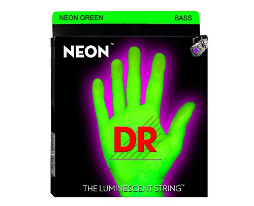 Cabo para Guitarra DR Strings NGB-40 Neon Green DR - Acessórios para guitarra - 4 cordas, 1 metro, 0,40mm, nylon