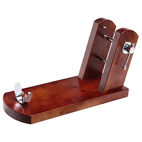 Suporte para Presunto de Carne WOLFPACK Linea Profesional - Reserva Buarfe - Tábuas de corte - 2 compartimentos, borracha superior, polipropileno, ajustável