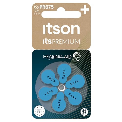 Pilha Recarregável ITSON Pr675 (6 unidades) Panasonic - Fones de ouvido - 700 mAh, 1,5 V, aa, alcalino