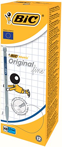 Caixa de 12 Marcadores Bic Classic Multicolor BIC - Marcadores e marcadores de texto - 12 marcadores, multicolor, ponta hb, fácil apagamento