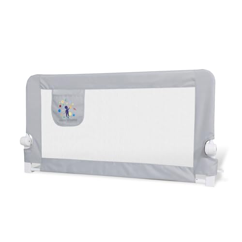 Barreira de Proteção para Berço CCLIFE 100% Algodão CCLIFE - Grade de segurança para bebês - algodão, cinzento, 30 kg, 120x72x67 cm