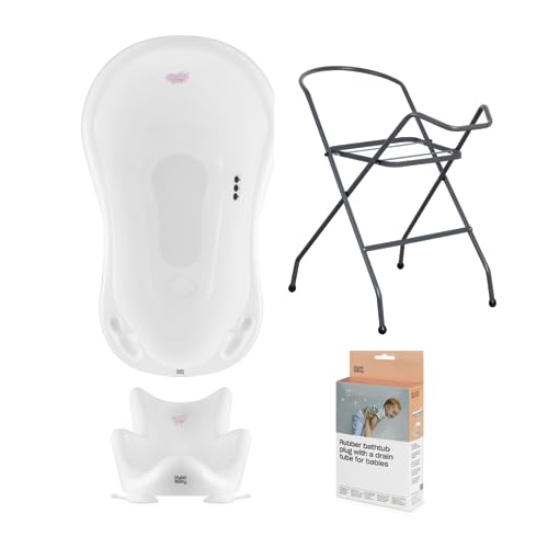 Conjunto de Banho HYLAT Baby 2 em 1 (Branco) Hylat Baby - Móveis para bebês e crianças pequenas - 2 em 1, banho, branco