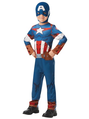 Fato de Menino RUBIE'S Capitão América (Poliéster - Tam: 5 a 6 anos) Alpexe - Fantasias - capitão américa, poliéster, 5-6 anos