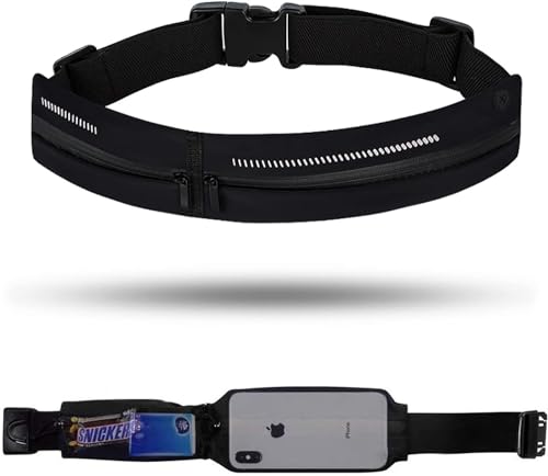 Faixa de Corrida RUNNIN 1/2'' (Preto - Tamanho: M/L) Abauoat - Peças de reposição para telemóveis - preto, unissexo, poliéster, m/l