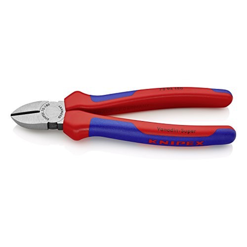 Knipex 70 02 180 alicate Alicate de corte lateral KNIPEX - Ferramentas para fios e cabos - aço inoxidável, 8 cm, 252 g, 180 mm