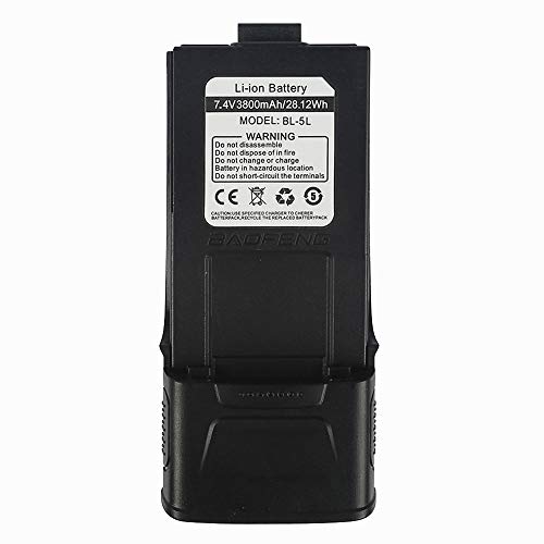 Bateria Baofeng GT-3, GT-3TP, GT-6, GT-6TP Baofeng - Baterias - 3800 mah, 7,4V, preto, rádio two-way