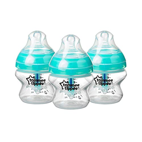 Conjunto de biberões Tommee Tippee | Transparente (Puericultura - Refeição) Tommee Tippee - Biberões - ventilação, anti-cólicas, conforto, engate fácil