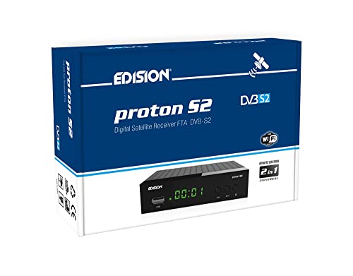 Recetor Satélite Edision Proton S2 Full HD EDISION - Receptores de satélite - satélite, full hd