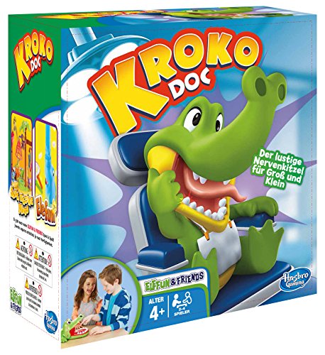 Jogo de Tabuleiro HASBRO GAMES Croc'Dentist (Idade Mínima Recomendada: 4 anos) Hasbro Gaming - Brinquedos - jogo de tabuleiro, 4 anos, dentes doente, crocodilo