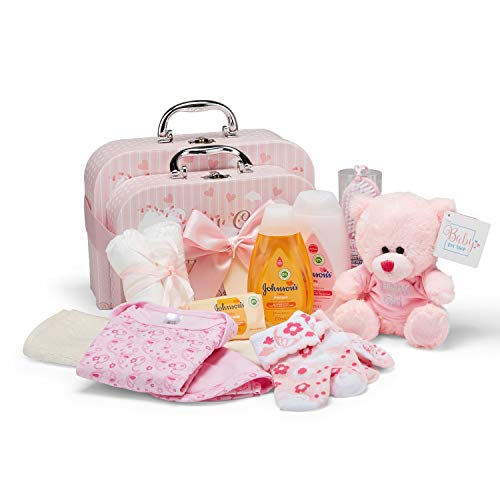 Conjunto 2 cestos de bebé em rosa (Recondicionado Como Novo) Baby Box Shop - Conjuntos de presente para bebê - conjunto, cestos bebé, rosa, recondicionado, como novo
