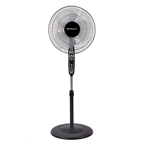 Ventoinha de Pé ORBEGOZO SF0249 (3 velocidades - 60 W - Diâmetro 40 cm) Orbegozo - Ventoinhas de mesa e de pedestal - 60 W, 3 velocidades, 40 cm, oscilante, temporizador