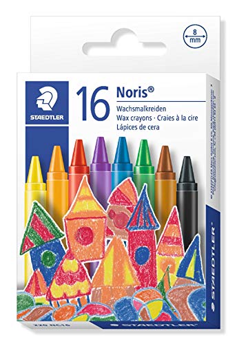 Lápis de Cor STAEDTLER Pastel Cera (Multicor - 16 Un) Staedtler - Lápis de cera - multicor, 16 unidades, resistente à água, fácil aplicação