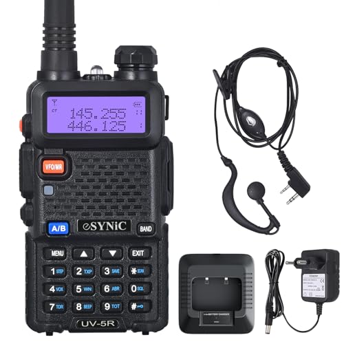Walkie-Talkie ESYNIC Uv-5R (16 Canais - Até 12 Km - Até 18 Horas) eSynic - Rádios bidirecionais - 16 canais, 12 km, 18 horas, alarma, temporizador