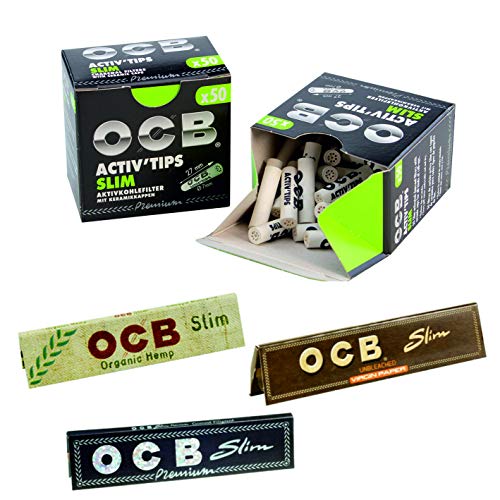 Kogu Set Ocb Activ Tips Slim 7 Mm 100 Unidades kogu - Acessórios de fumar - set, ocb, activ tips, slim, mm