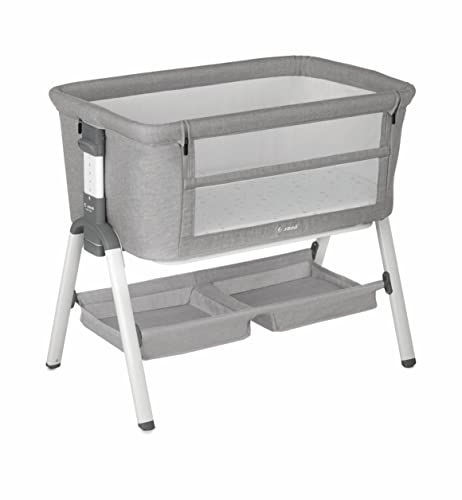 Berço JANÉ BABY Next (Cinzento - Algodão) Jané - Berços e moisés - ajustável, seguro, ventilação, confortável