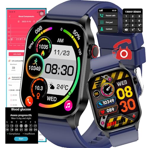 Smartwatch Fohatu Glucosaensangren | Preto Fohatu - Óculos inteligentes - smartwatch, glucómetro, preto