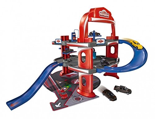 Pista de Carros MAJORETTE Urban Garage 1 Peça Majorette - Brinquedos - estrutura de madeira, 3 andares, estacionamento, carro, camião, mota