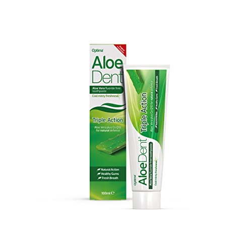 Pasta de Dentes OPTIMA Aloedent Triple Action 100 Ml Optima Naturals srl - Pasta de dentes - aloe vera, triple action, 100 ml, naturais