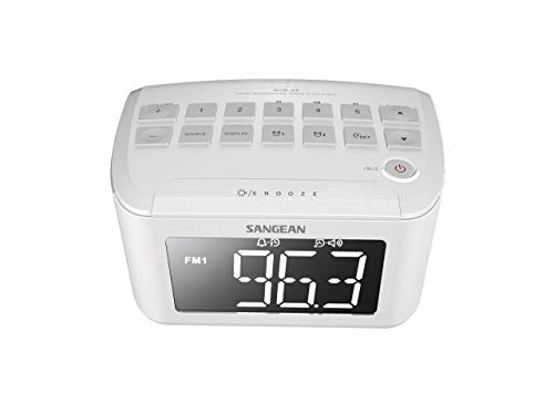 Rádio Despertador SANGEAN RCR-24 Branco Sangean - Radios - rádio, despertador, sangean, rcr-24, branco