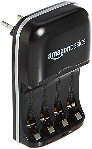 Carregador de Bateria AMZB001AA Preto (Acessório Imagem e Som) Amazon Basics - Baterias - carregador, bateria, preto, iphone, ipod touch, ipad
